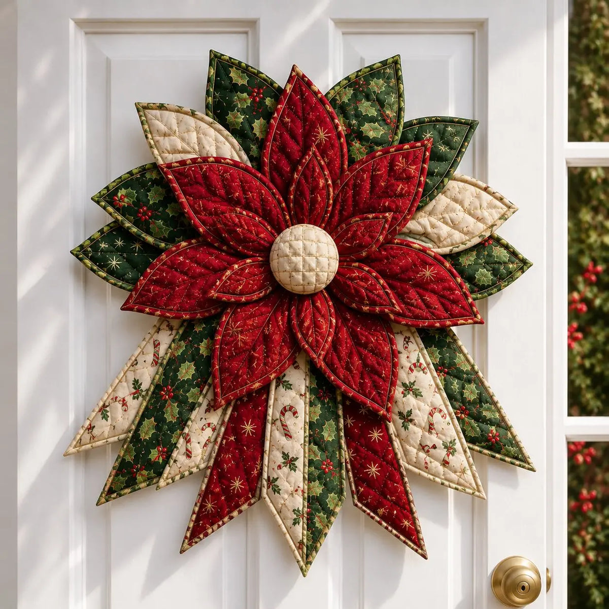 🎄 Quilted Christmas Door Hanging DIY Sewing Kit | Handmade Holiday Home Decor