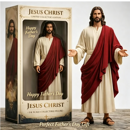 ✝️ Handcrafted Jesus Christ Collectible Figure – A Sacred Father’s Day Gift of Faith & Love