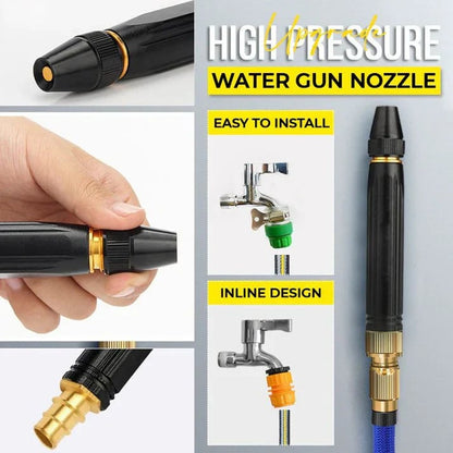 High-Pressure Water Spray Nozzle for Car Cleaning and Garden Use