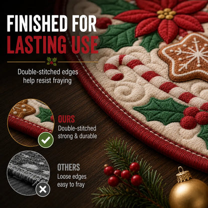 🎄Christmas 3D Optical Illusion Area Rug – Soft Festive Holiday Floor Decor