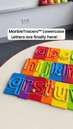 🔤 Alphabet Letter Marble Tracing Set – Roll Into Letter-Writing Fun!
