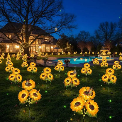 Solar Sunflower Lights – Automatic Dusk-to-Dawn Garden Glow