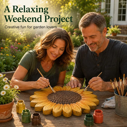 🌻 Reusable Garden Art Mold – Create Unique Stepping Stones for Your Garden