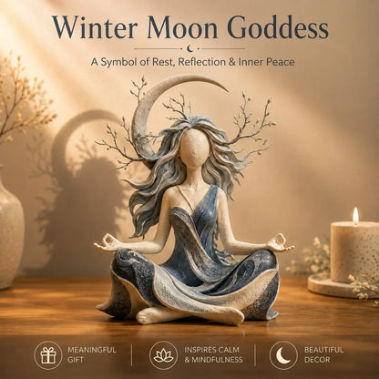 🌙 Inner Harmony Goddess Sculptural Figurine – Calming Home Decor & Meaningful Gift