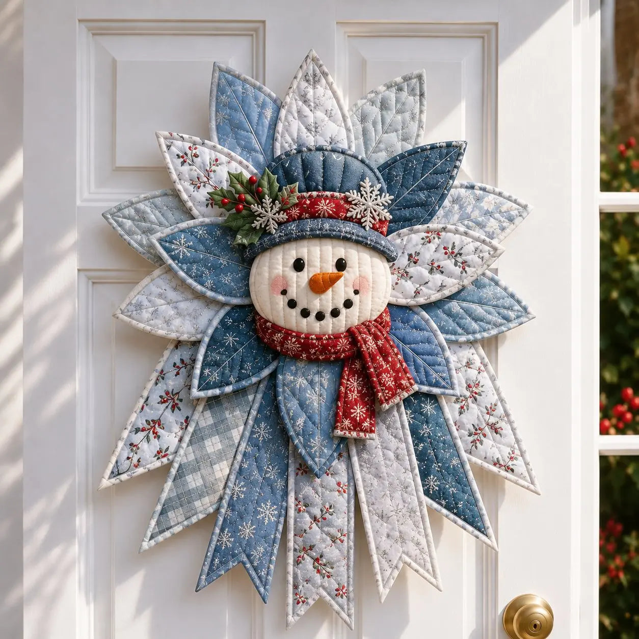 🎄 Quilted Christmas Door Hanging DIY Sewing Kit | Handmade Holiday Home Decor