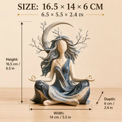 🌙 Inner Harmony Goddess Sculptural Figurine – Calming Home Decor & Meaningful Gift
