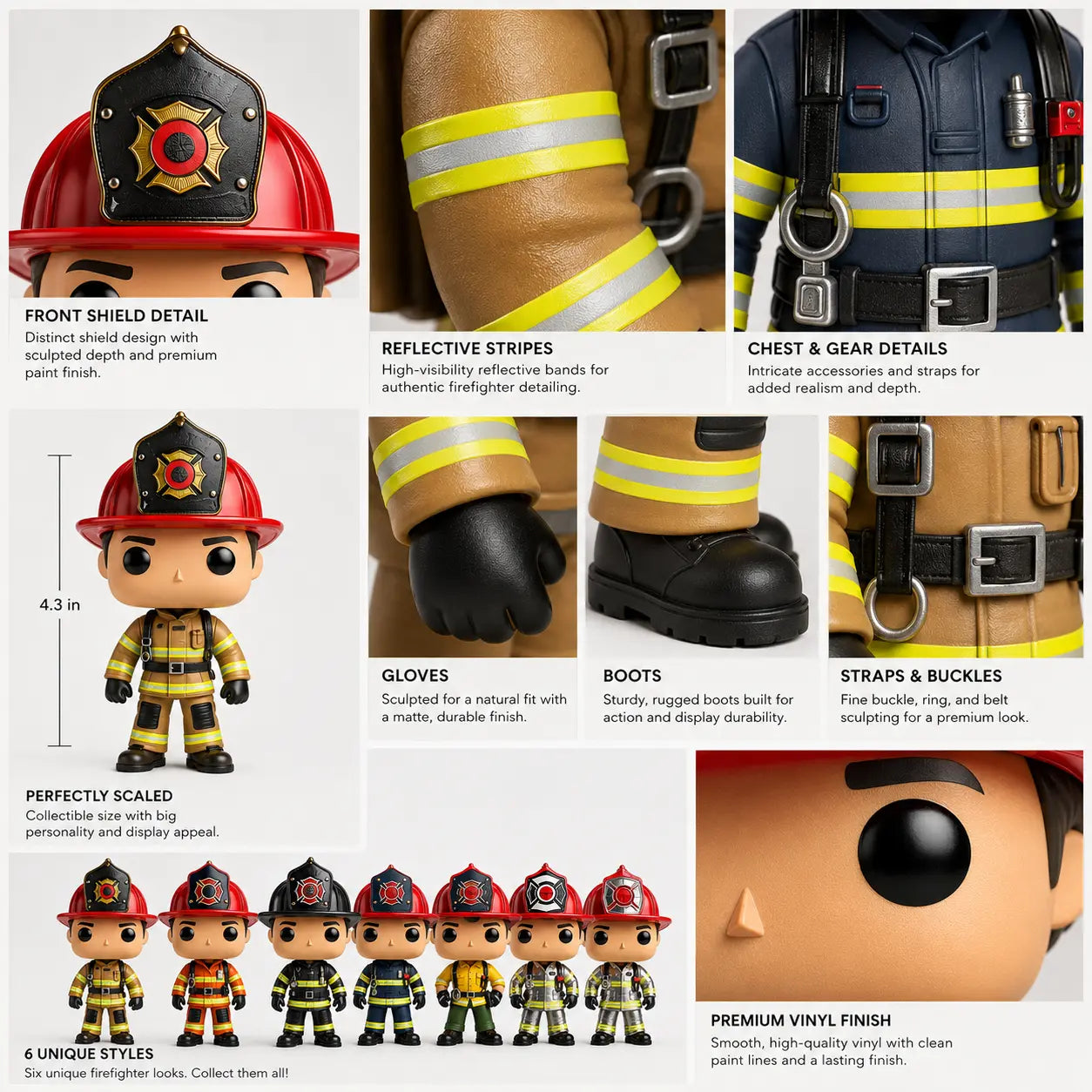 Firefighter Hero Collectible Figurine – Firefighter-Inspired Desk Decor & Meaningful Gift