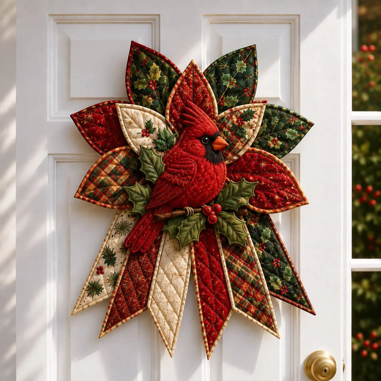 🎄 Quilted Christmas Door Hanging DIY Sewing Kit | Handmade Holiday Home Decor