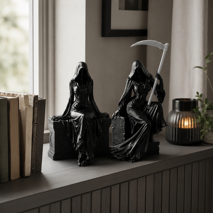 Gothic Lady Reaper Figure – Dark Fantasy Shelf Decor