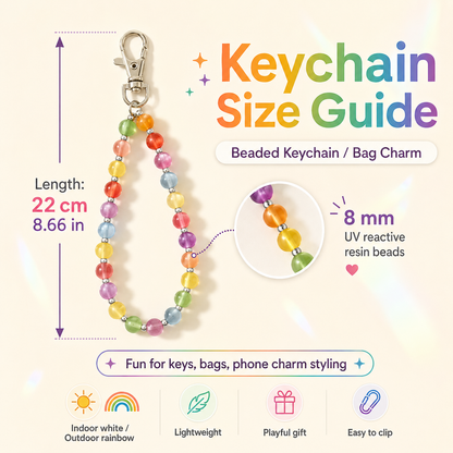 Dopamine UV Reactive Rainbow Beaded Jewelry Collection