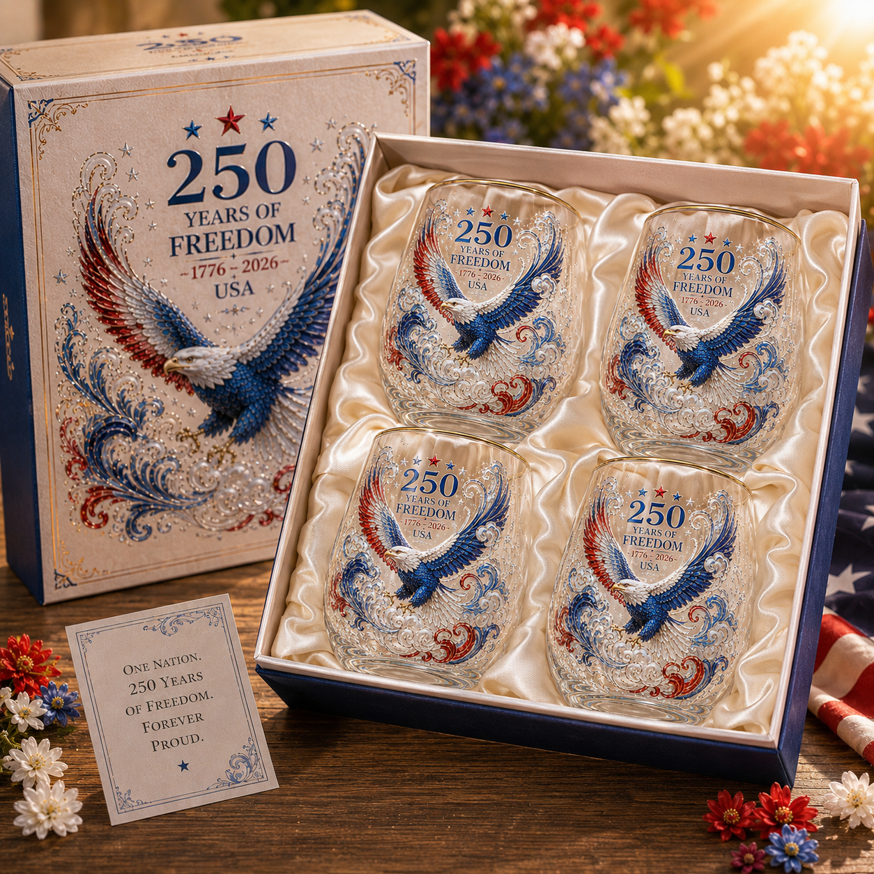 250 Years of Freedom Glass Cup