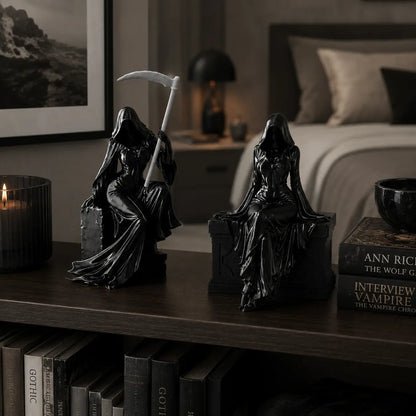Gothic Lady Reaper Figure – Dark Fantasy Shelf Decor