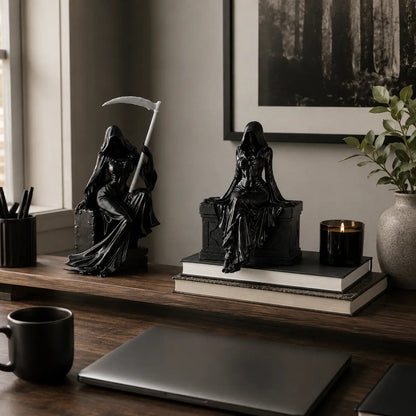 Gothic Lady Reaper Figure – Dark Fantasy Shelf Decor