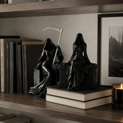 Gothic Lady Reaper Figure – Dark Fantasy Shelf Decor