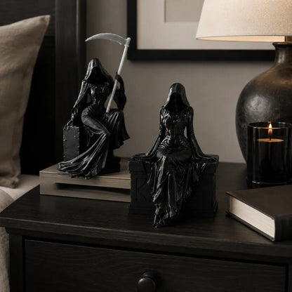 Gothic Lady Reaper Figure – Dark Fantasy Shelf Decor