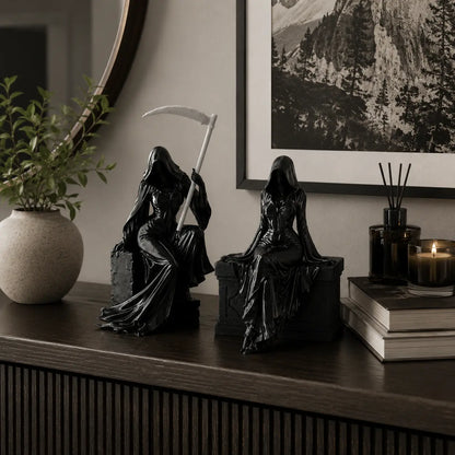 Gothic Lady Reaper Figure – Dark Fantasy Shelf Decor