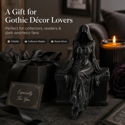 Gothic Lady Reaper Figure – Dark Fantasy Shelf Decor