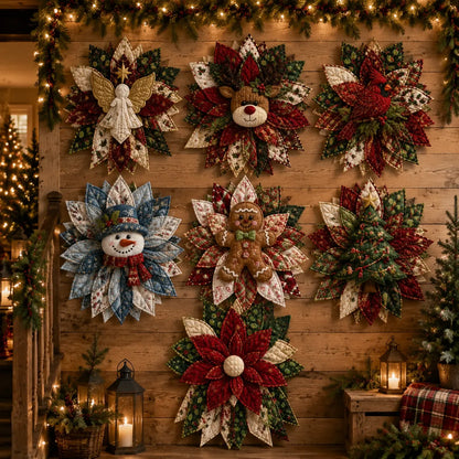 🎄 Quilted Christmas Door Hanging DIY Sewing Kit | Handmade Holiday Home Decor