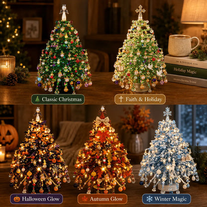 🎄 DIY Beaded Christmas Tree Kit – Sparkling Tabletop Holiday Decor