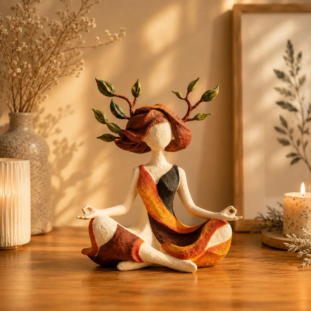 🌙 Inner Harmony Goddess Sculptural Figurine – Calming Home Decor & Meaningful Gift