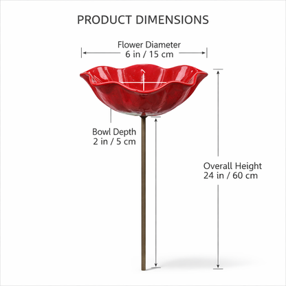 Handmade Metal Flower Garden Stake