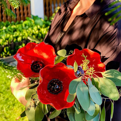 Handmade Metal Flower Garden Stake