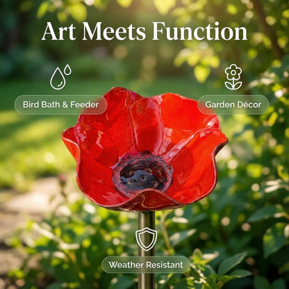 Handmade Metal Flower Garden Stake