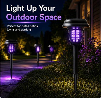 Solar Mosquito Zapper Stake Light – UV Bug Zapper & Garden Pathway Lamp