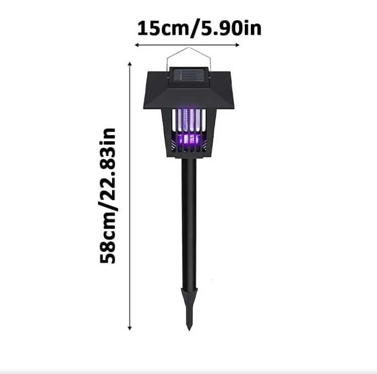 Solar Mosquito Zapper Stake Light – UV Bug Zapper & Garden Pathway Lamp