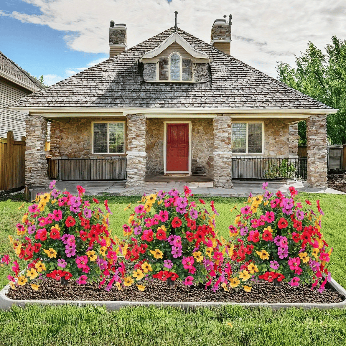 Outdoor/Indoor UV Resistant & Waterproof Artificial Flower Decor