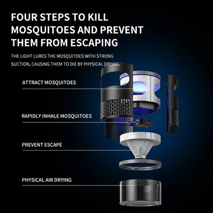 Indoor Insect Trap with Light & Suction
