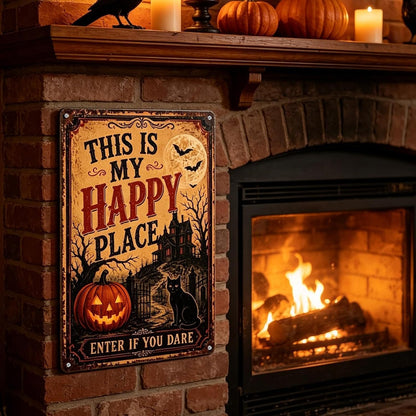 🎃🦇 Welcome to Your Haunted Haven – This Is My Haunted Place Halloween Door Sign