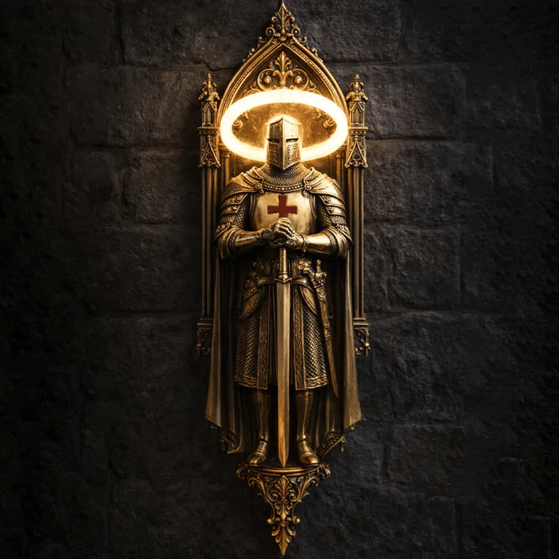 🛡️ Medieval Knight Wall Sconce
