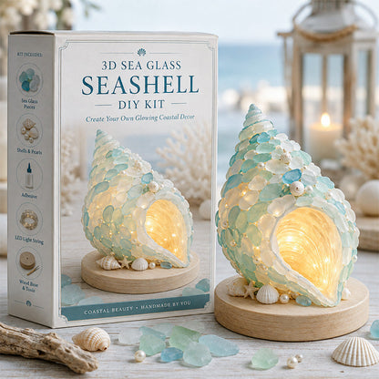 🌊 DIY 3D Sea Glass Art Kit – Coastal Light-Up Holiday Decor Collection