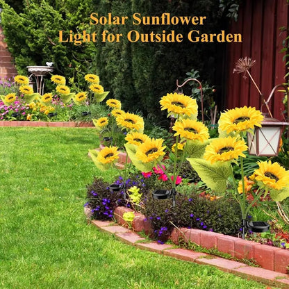 Solar Sunflower Lights – Automatic Dusk-to-Dawn Garden Glow