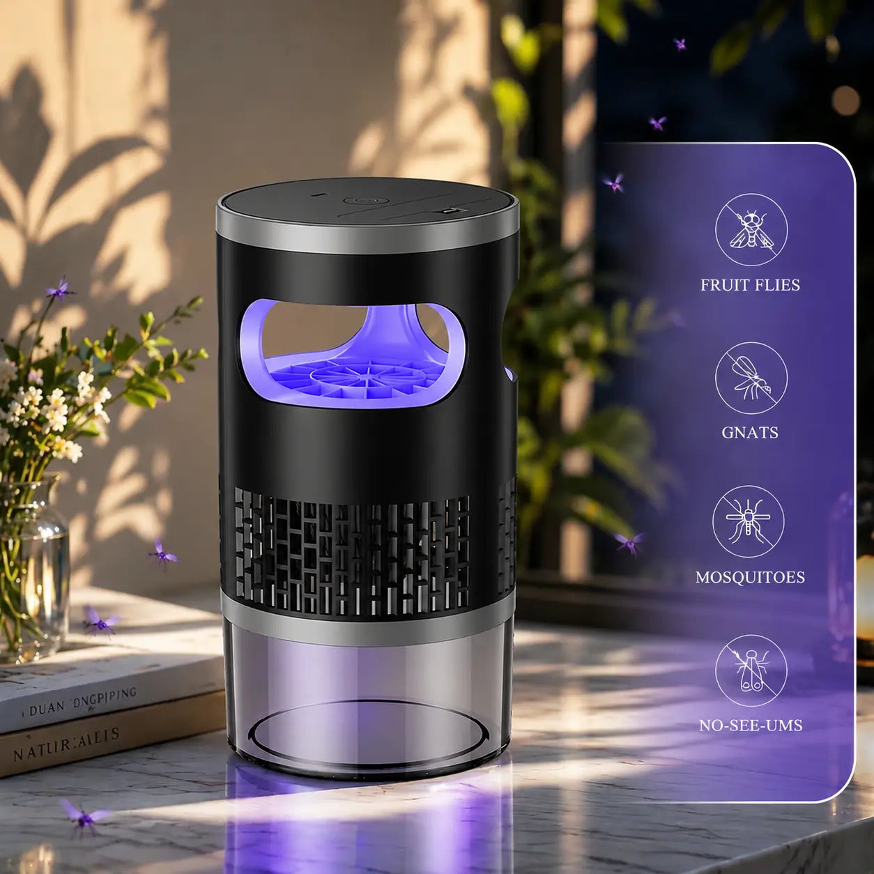 Indoor Insect Trap with Light & Suction
