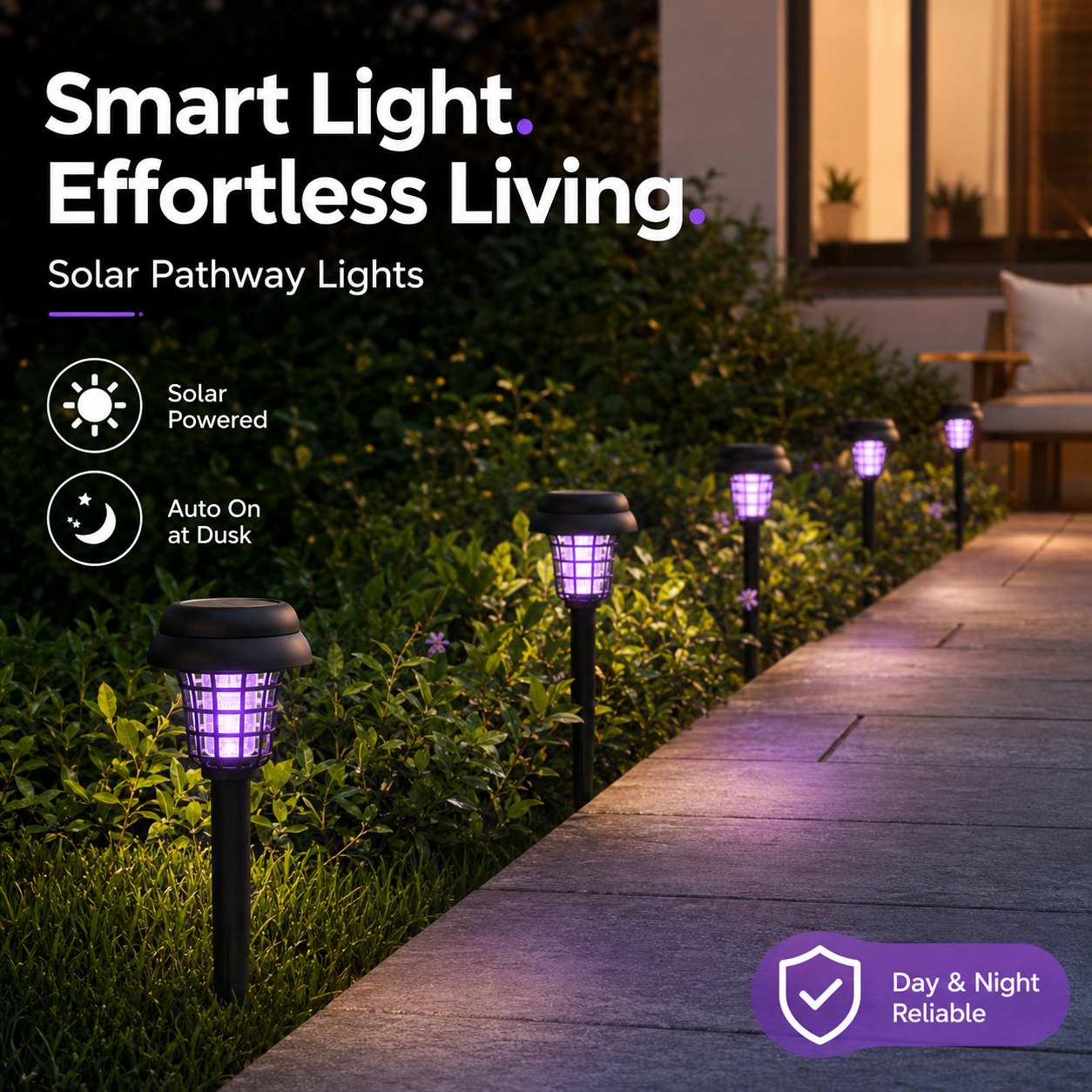 Solar Mosquito Zapper Stake Light – UV Bug Zapper & Garden Pathway Lamp